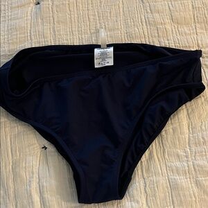 Lands End Navy Bikini Bottom Size 12